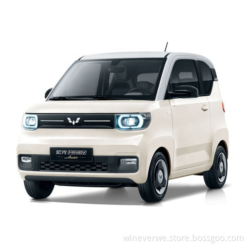 Long Battery Life Wuling Hongguang Mini Ev New Energy Electric Cars